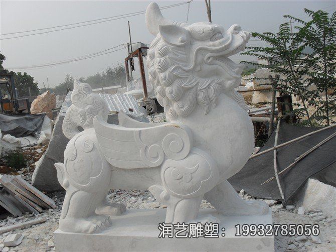 公园貔貅动物石雕 公园貔貅动物石雕