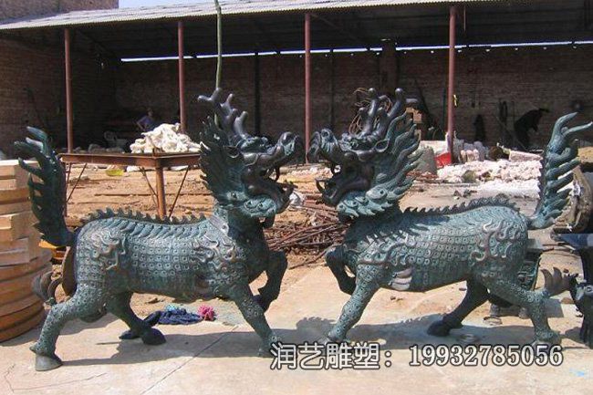 城市麒麟动物铜雕 城市麒麟动物铜雕