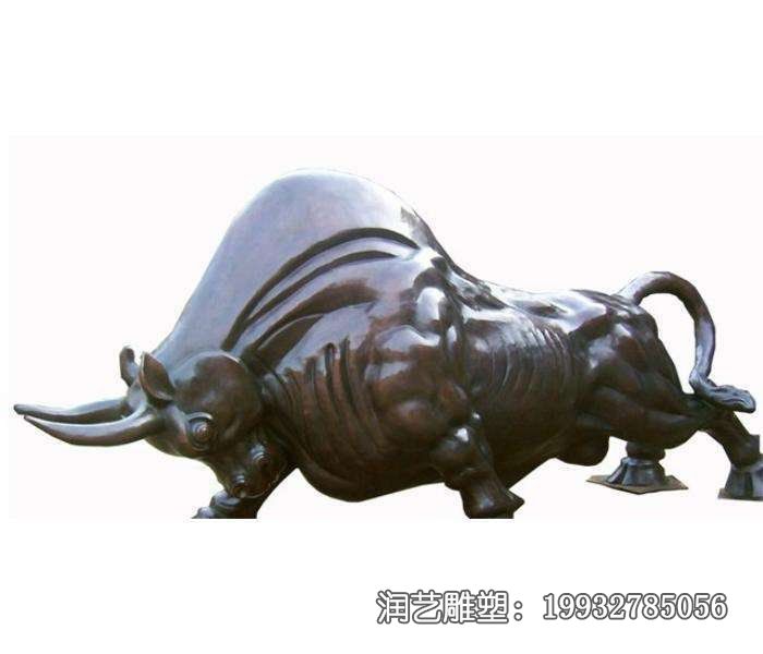 企业大型牛动物铜雕 企业大型牛动物铜雕