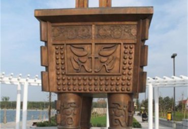公园鼎景观铜雕