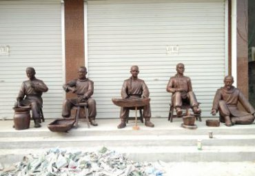 医院中医人物铜雕