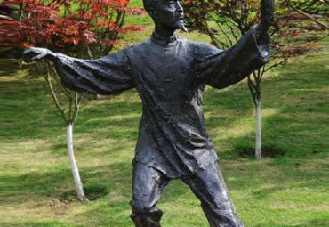 医院运动人物铜雕