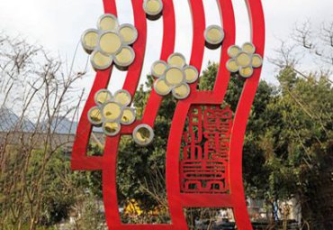 公园不锈钢剪纸景观雕塑
