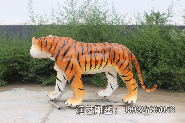 医院玻璃钢老虎雕塑 医院玻璃钢老虎雕塑