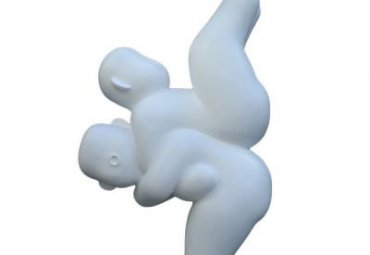 草坪玻璃钢抽象人物雕塑