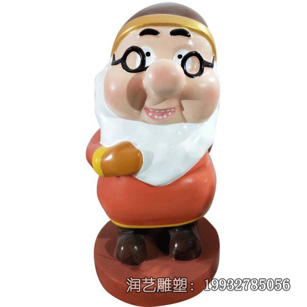游乐场玻璃钢小矮人卡通雕塑 游乐场玻璃钢小矮人卡通雕塑