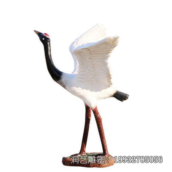 企业玻璃钢仙鹤动物雕塑 企业玻璃钢仙鹤动物雕塑