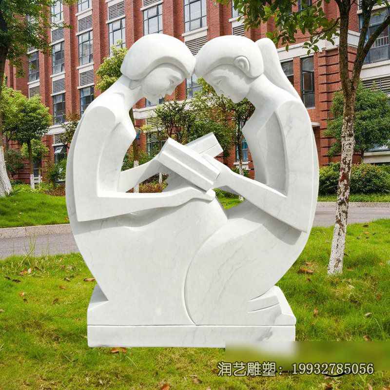 景区汉白玉抽象人物石雕 景区汉白玉抽象人物石雕