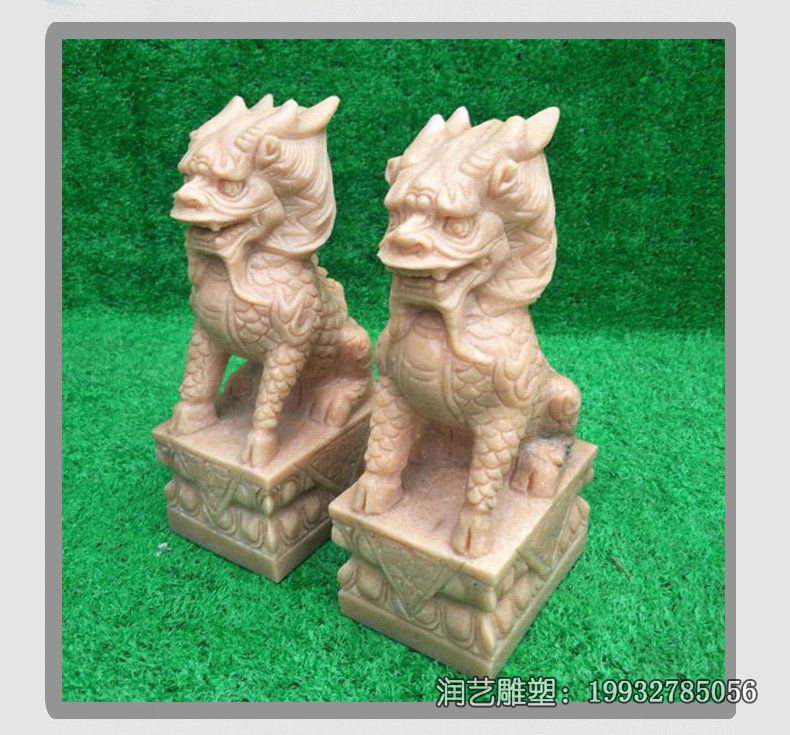 酒店古代神兽麒麟动物石雕 酒店古代神兽麒麟动物石雕