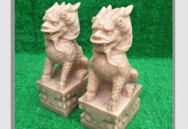 酒店古代神兽麒麟动物石雕