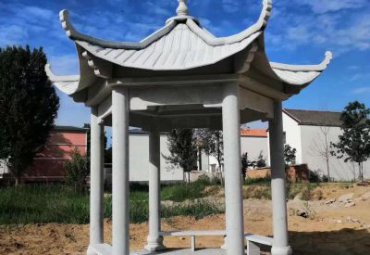 城市大理石凉亭景观石雕