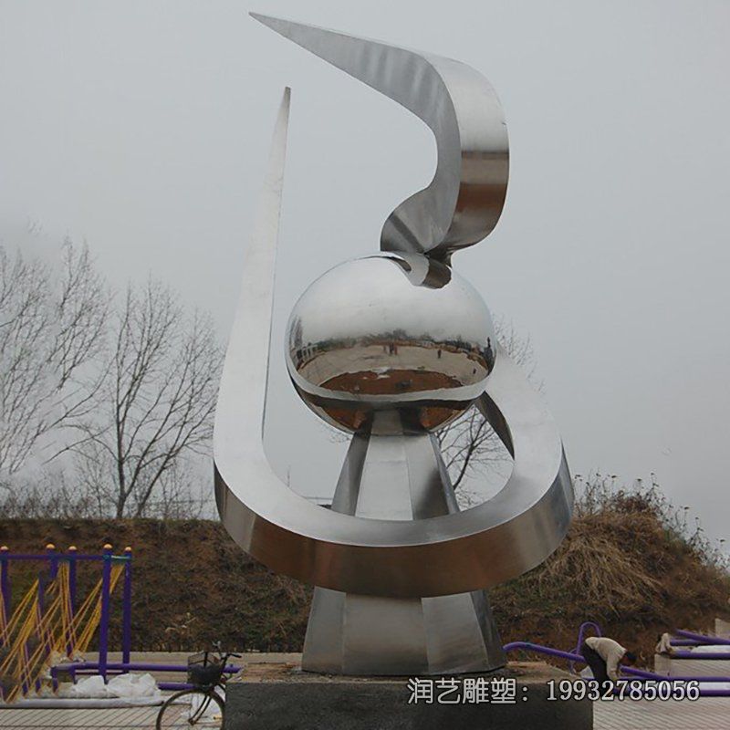 小区不锈钢抽象景观雕塑 小区不锈钢抽象景观雕塑