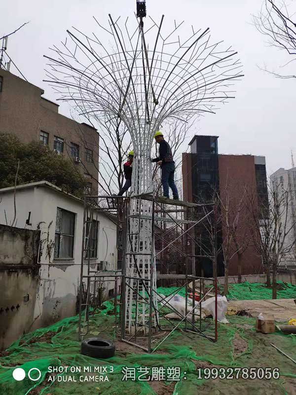 商场不锈钢树景观雕塑 商场不锈钢树景观雕塑