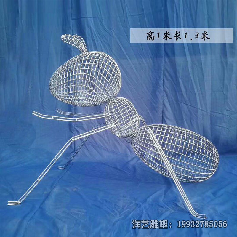 草坪不锈钢蚂蚁动物雕塑 草坪不锈钢蚂蚁动物雕塑