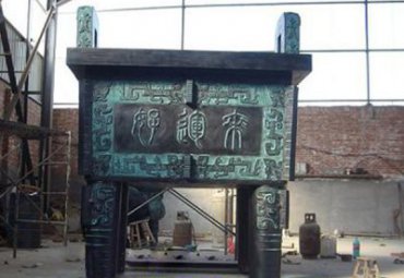小区鼎景观铜雕