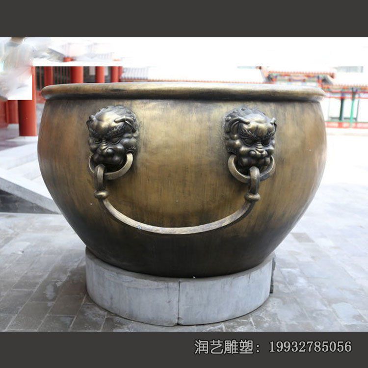 公园水缸景观铜雕 公园水缸景观铜雕