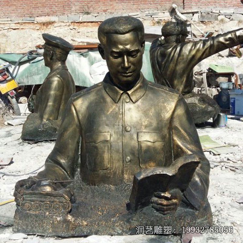 景区雷锋人物铜雕 景区雷锋人物铜雕