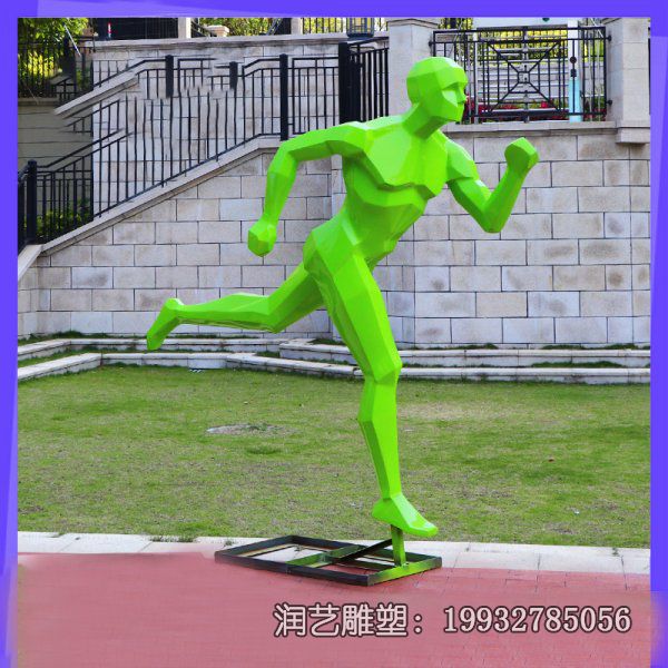 景区玻璃钢跑步人物雕塑 景区玻璃钢跑步人物雕塑