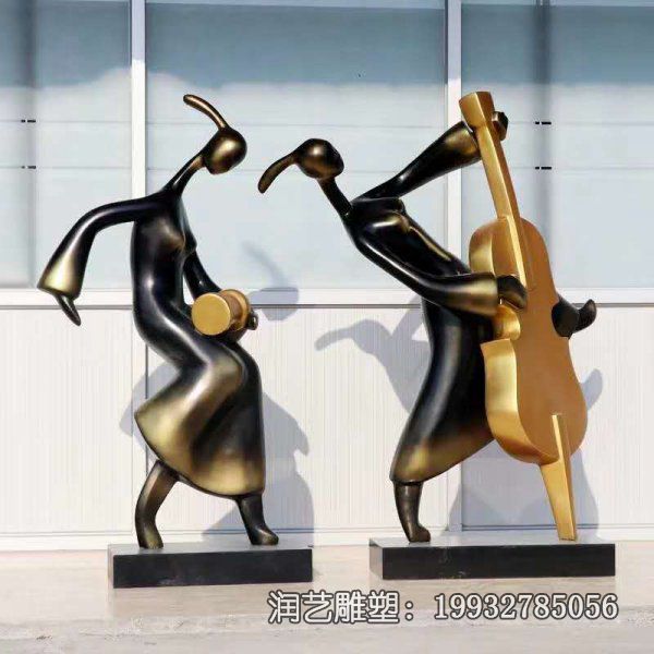企业玻璃钢音乐人人物雕塑 企业玻璃钢音乐人人物雕塑