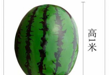 学校玻璃钢西瓜景观雕塑