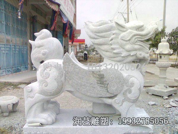 广场貔貅动物石雕 广场貔貅动物石雕