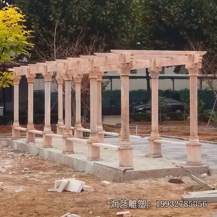 城市晚霞红长廊景观石雕 城市晚霞红长廊景观石雕