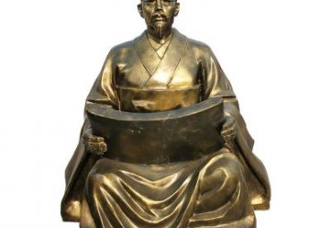 学校古代校园人物铜雕
