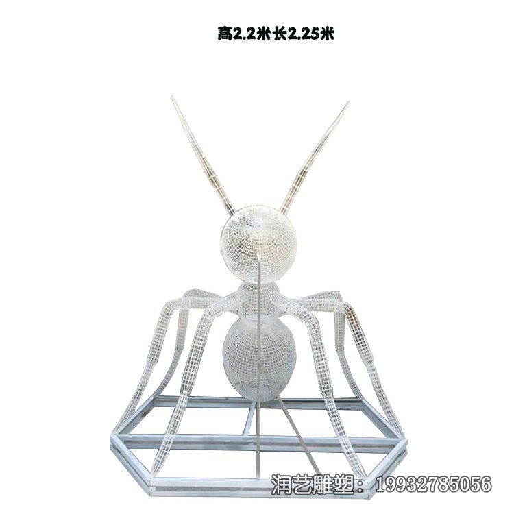 酒店不锈钢蚂蚁动物雕塑 酒店不锈钢蚂蚁动物雕塑