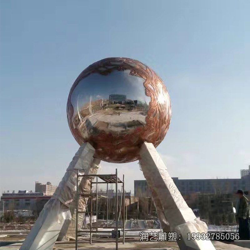 广场不锈钢地球雕塑 广场不锈钢地球雕塑