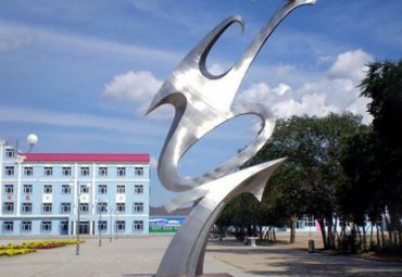 学校不锈钢升华校园景观雕塑