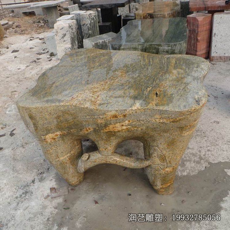 医院桌凳景观石雕 医院桌凳景观石雕