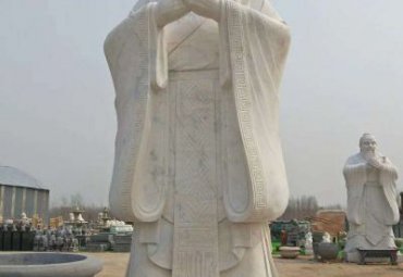 公园孔子人物石雕