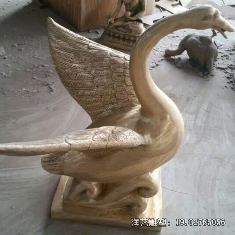 小区天鹅动物铜雕 小区天鹅动物铜雕