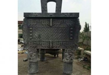 小区鼎景观铜雕