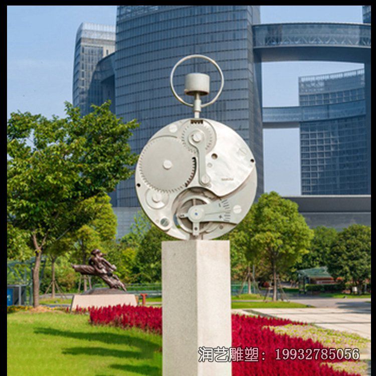 学校不锈钢圆环景观雕塑 学校不锈钢圆环景观雕塑
