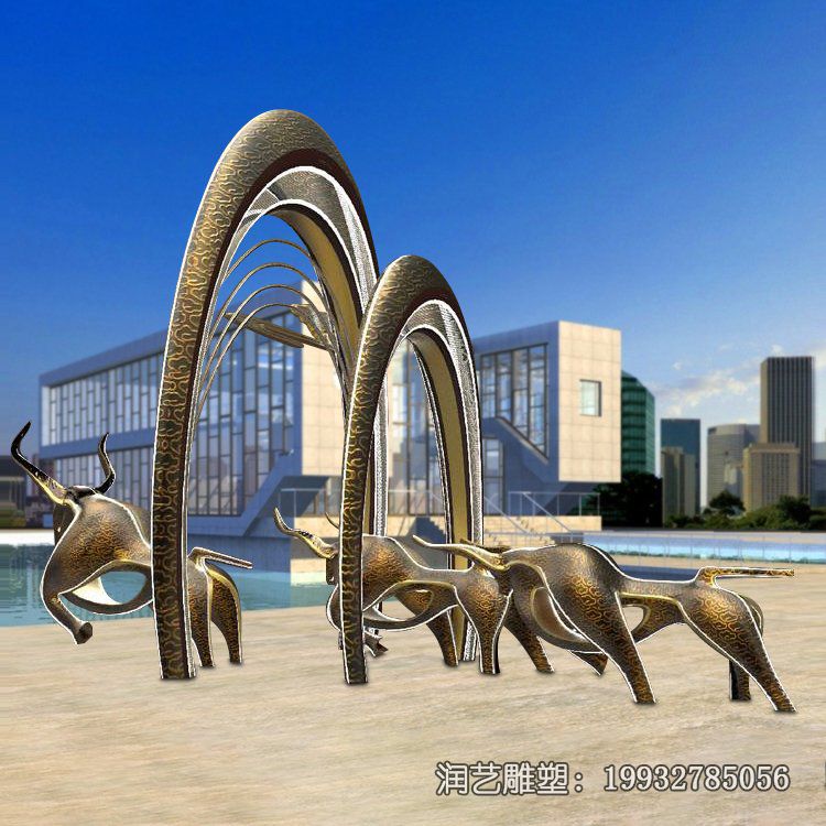 游乐场不锈钢拱门景观雕塑 游乐场不锈钢拱门景观雕塑