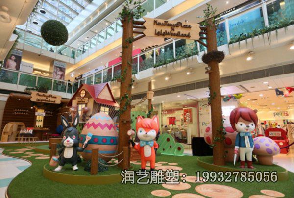 广场玻璃钢卡通雕塑 广场玻璃钢卡通雕塑
