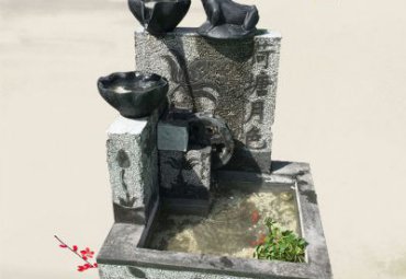 医院流水盆景观石雕
