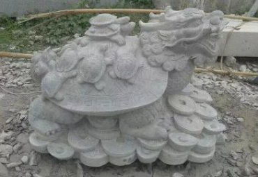 商场龙龟动物石雕