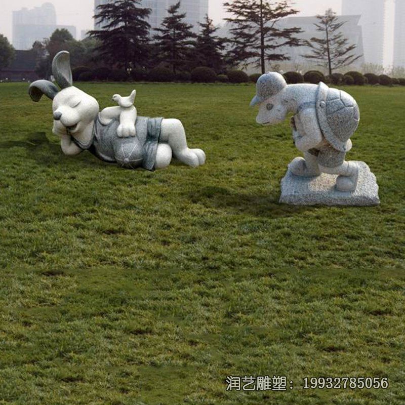 企业十二生肖动物石雕 企业十二生肖动物石雕