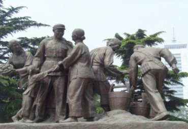 医院红军人物铜雕