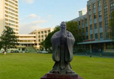 公园孔子人物铜雕