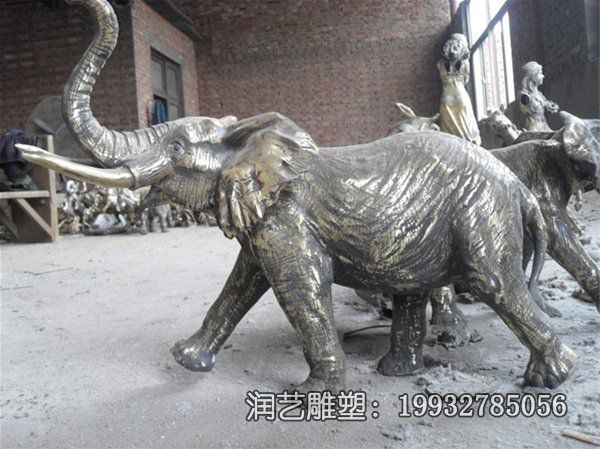 商场大象动物铜雕 商场大象动物铜雕