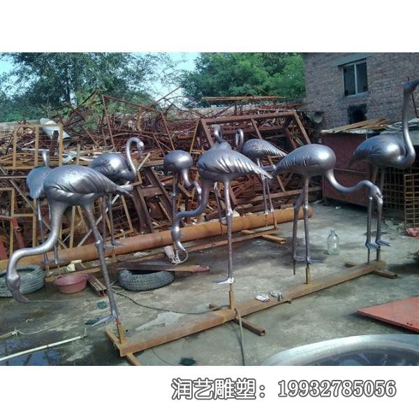 商业街仙鹤动物铜雕 商业街仙鹤动物铜雕