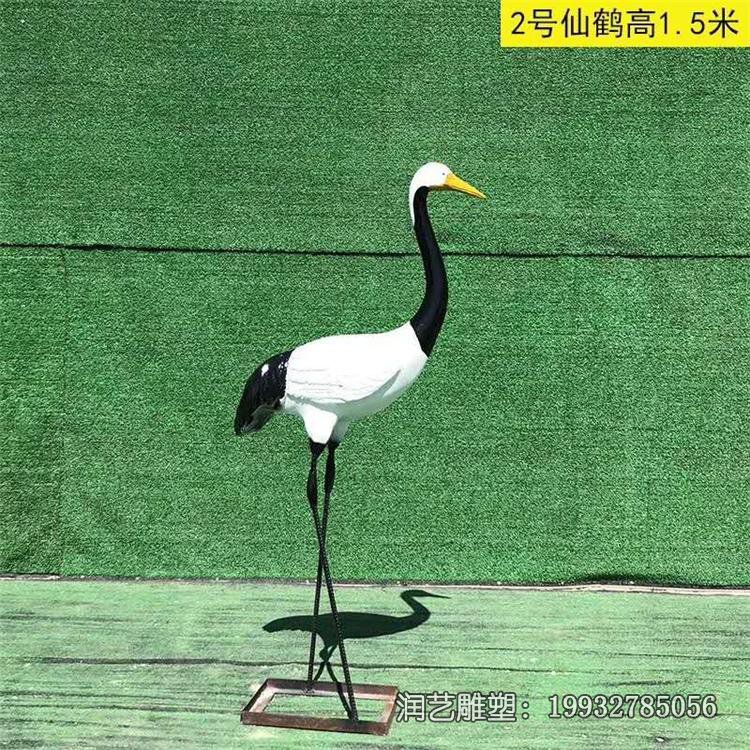 学校不锈钢仙鹤动物雕塑 学校不锈钢仙鹤动物雕塑