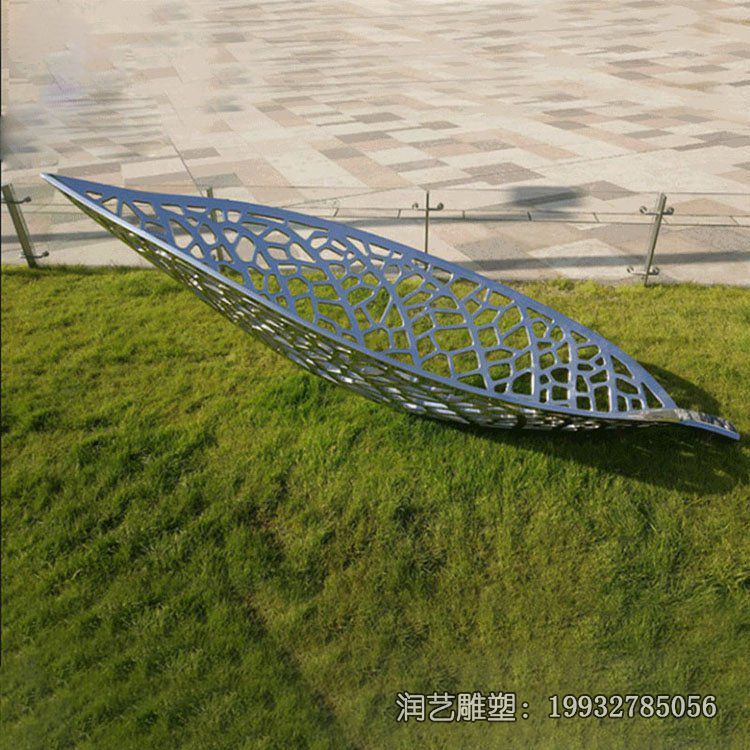 商场不锈钢树叶景观雕塑 商场不锈钢树叶景观雕塑