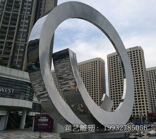 游乐场不锈钢圆环景观雕塑 游乐场不锈钢圆环景观雕塑