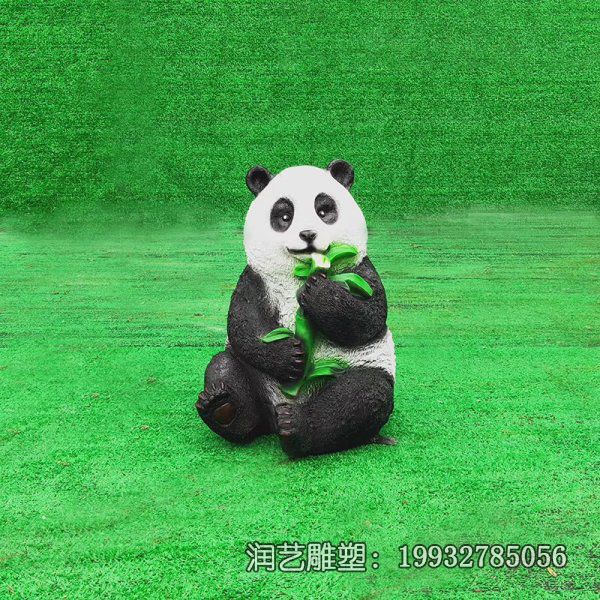 城市玻璃钢熊猫动物雕塑 城市玻璃钢熊猫动物雕塑