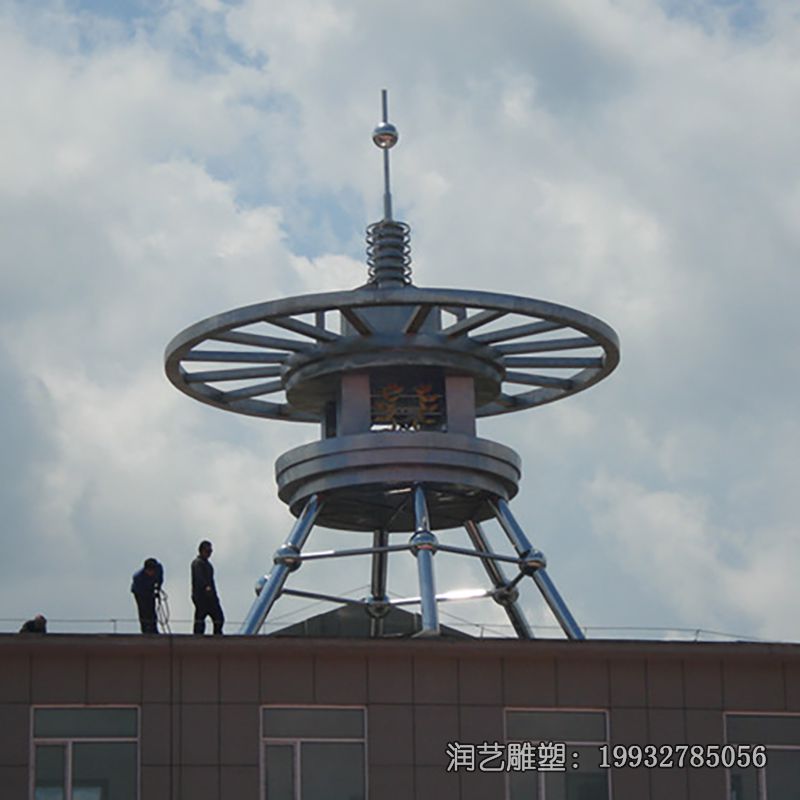 草坪不锈钢避雷针雕塑 草坪不锈钢避雷针雕塑