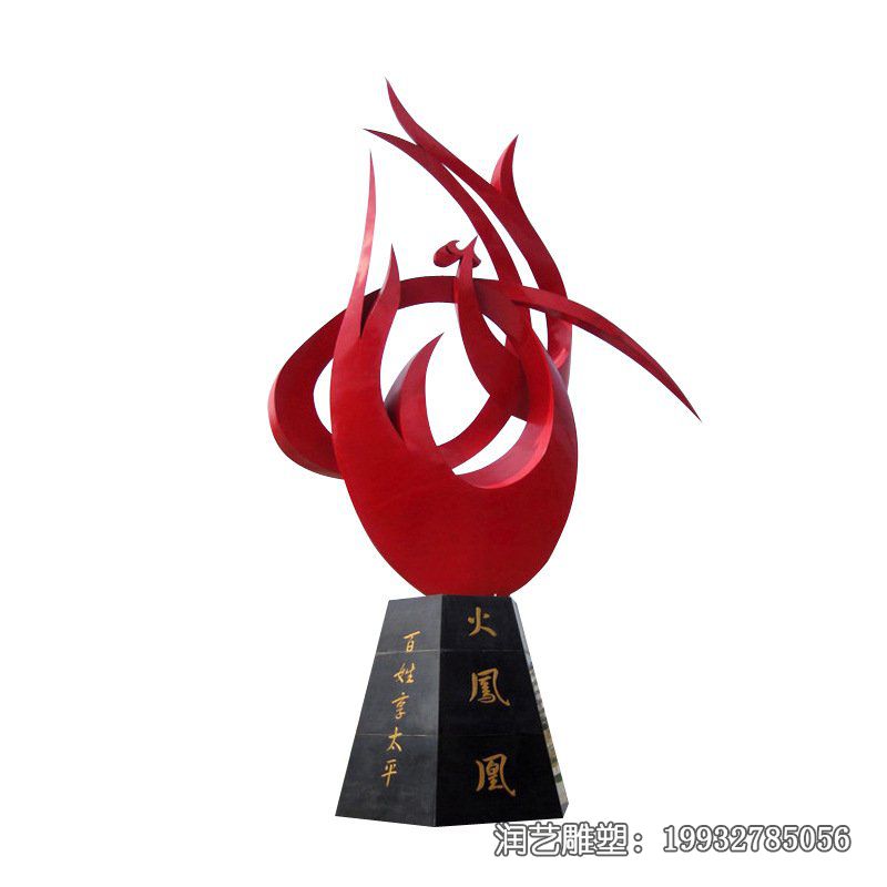 景区不锈钢凤凰动物雕塑 景区不锈钢凤凰动物雕塑